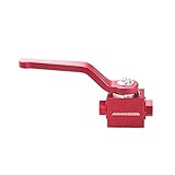 AdlerSpeed 1/8' NPT Brake Line Lock Shut Off Valve Billet Aluminium Red