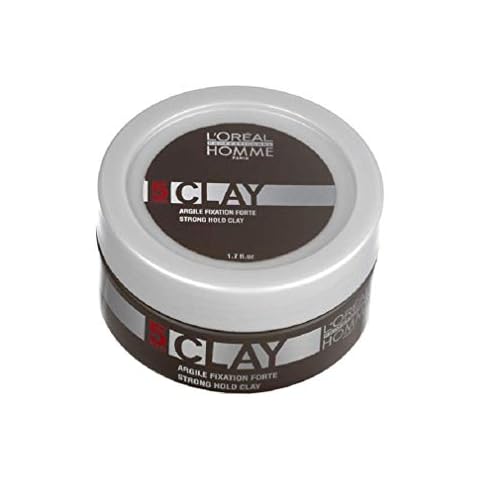 L'Oréal Professionnel Paris Homme Clay, Paste für starke Fixierung, mit intensivem Matt-Effekt, für maximale Kontrolle, 50 ml Cover