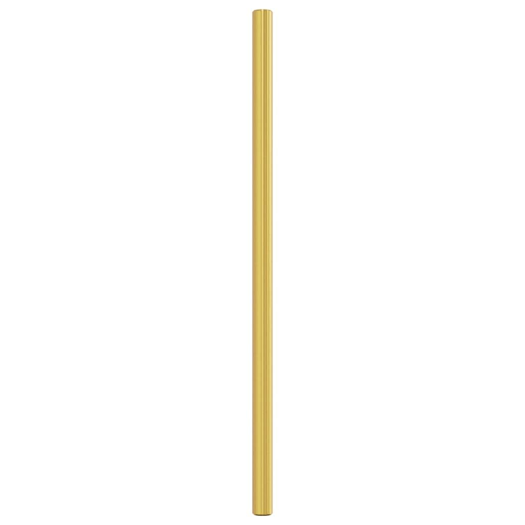 vidaXL Tiradores para Armarios 10 uds, Tiradores de Barra en T, Tiradores de Puerta Cajón, Accesorios para Muebles, Acero Inoxidable Dorado 224 mm