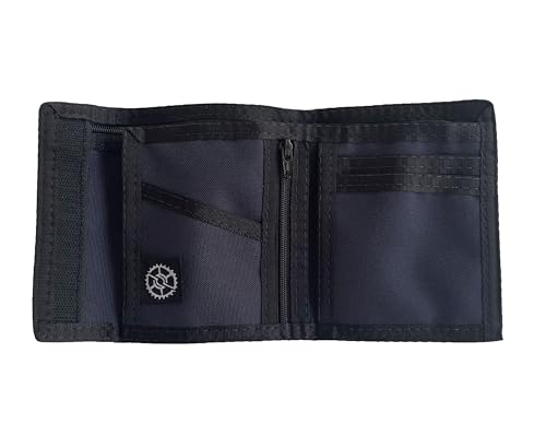 Image of Sprocket Nylon Billfold Wallet with Zippered Coin Pocket (Dark Navy)
