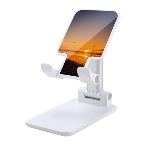 Support de téléphone vintage à rayures pour sublimer votre bureau rétro