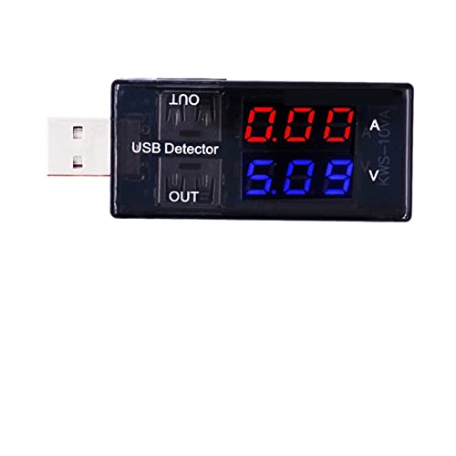 usb チェッカー、 LCD.スクリーンミニクリエイティブ電話 USBテスターポータブルドクター電流計電流計モバイル充電器検出器 、小型 持ち歩き 精密機器(D)