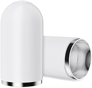 flintronic Apple Pencil Magnetic Replacement Caps, 2-Pack Protective Cap Cover, Compatible with 1st Generation Apple Pencil (White)