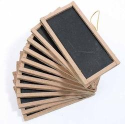 Factory Direct Craft Package Of 12 Miniature Rectangle Shaped Chalkboards For Favors, Party Decor And Crafting- | Size 2" X 4" #TOP22