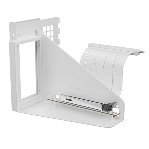 ARCTIC Accelero Vertical GPU Mount White with PCIe 5.0 x16 Riser Cable for 3-Slot GPUs