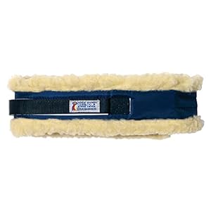 Sure-Fit Fleece Throat Wrap for Horses | Double Hook & Loop Closures | Secure & Comfortable Fit | Designed for Clean Throatlatch Line | Durable & Soft Material