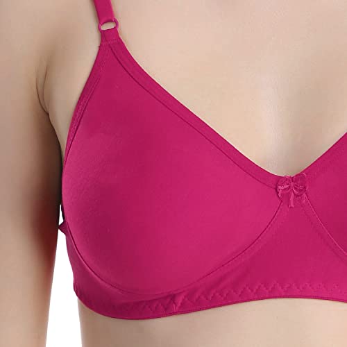 Image of Cotton Blend Seamless Bra for Womens