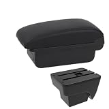 Poggia braccio Auto Per Seat Ibiza Arona 2017-2025, Vano Portaoggetti Per Bracciolo Centrale Bracciolo console centrale(C Black line NO USB)
