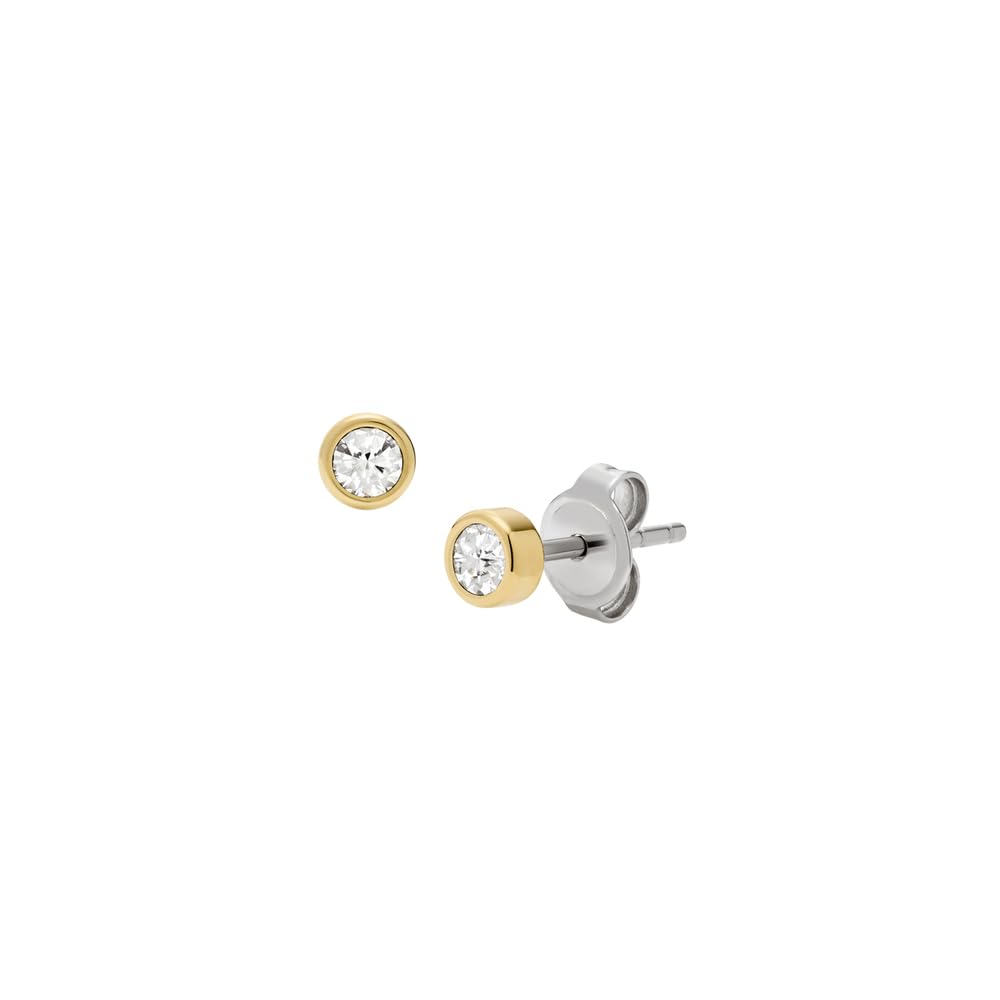 FOSSIL Women's Stainless Steel with lobster clasp closure pendant necklace and earring set