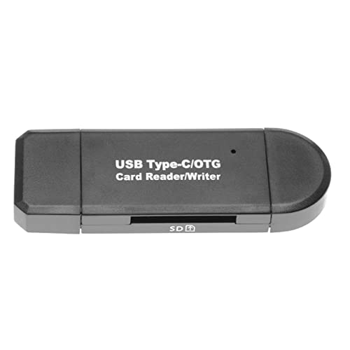 vhbw Lector de Tarjetas SD Hub USB para Tarjetas de Memoria, Smartphone, PC, etc. - con Tapa Protectora