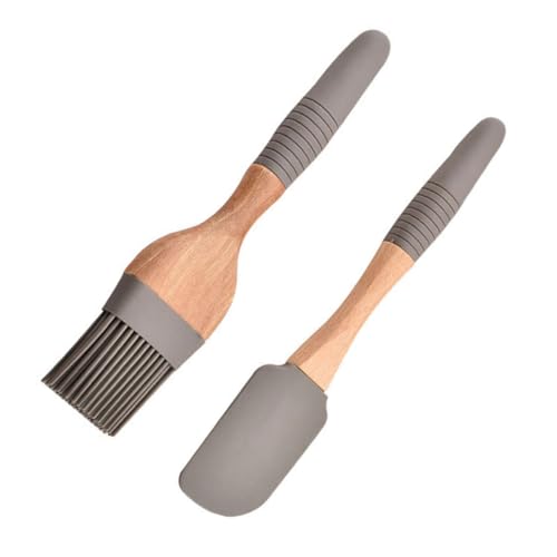 Totority Silicone Baking Tools Grilling Oil Brush Baking Gadgets Scraper Easy to Use