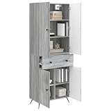 vidaXL 2 Stück Grau Sonoma, Verstellbares Möbelset, vielseitige Aufbewahrungslösung, modernes Wohnzimmer, funktionelle Heimdekoration