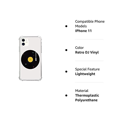 Pvflefkr Retro Dj Vinyl Record Case For Iphone 11,Music Album Art Case For Iphone 11, Cool Tpu Bumper Case Cover #TOP5
