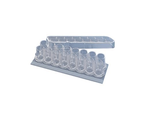 Thermo Scientific Lab-Tek 178599 Sterile Chamber Slide System, 16-Well, 0.1 to 0.2mL Capacity (Pack of 16)