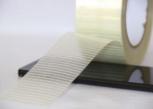 live4gadgets Pack of 3 Packing Strong Crossweave Reinforced Tape,Transparent Bi-Directional Filament Strapping Tape - Image 4