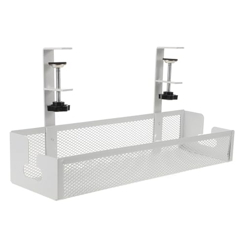 Toddmomy デスク下配線整理ラック あけ不要 軽量耐久 メタルワイヤーケーブルトレイ オフィス 家用コード収納ホルダー