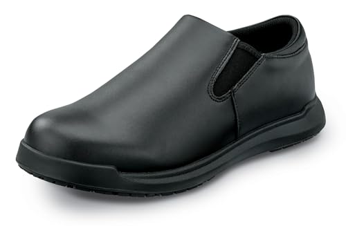 SR Max Ashland II, Men's, Black Soft Toe, MaxTrax Slip Resistant, Slip On, Work Shoe (9.0 M)