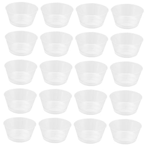 LEDMOMO 25個 使い捨てクリアヨーグルトカップ ムースデザート容器 アイスクリーム対応 製 透明デザートカップ 滑り止め厚底設計