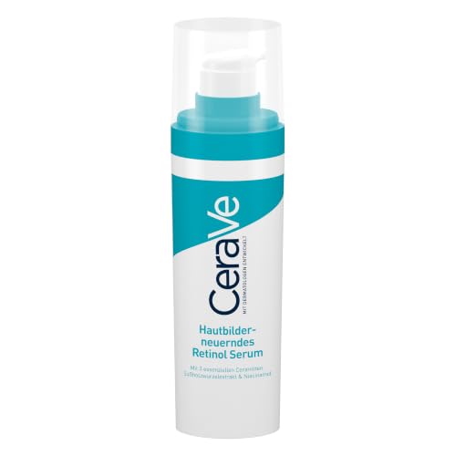 CeraVe Hautbilderneuerndes Retinol Serum, Zuverlässige Pflege bei unreiner und zu Akne neigender...