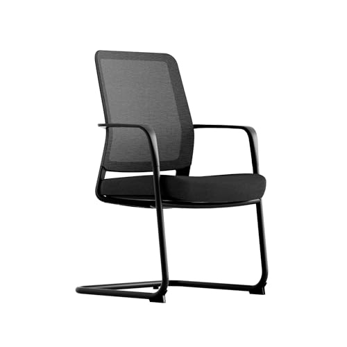 Ergotopia Besucherstuhl Freischwinger Stuhl Konferenzstuhl mit Armlehnen – Komfortabler Sitz für Wartezimmer, Besprechungsräume &...