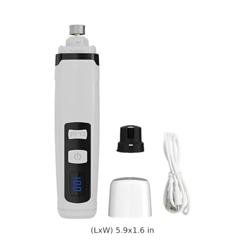 Molinillo de uñas para mascotas Chewtoyo cortador eléctrico con pantalla LCD y 3 puertos 3