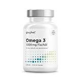 gloryfeel Omega 3 400 Kapseln (+1 Jahr) - 1.000 mg Fischöl täglich