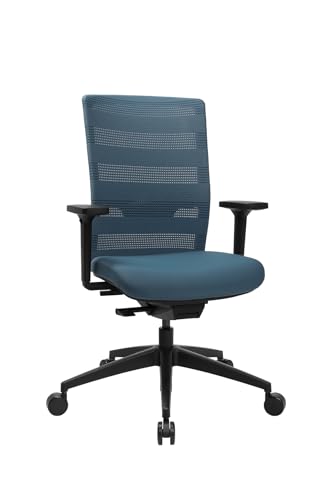 TOPSTAR | Bürodrehstuhl mit Synchrontechnik Petrol 450-570 mm mit Armlehnen Tragfähigkeit 110 kg 1 pièces