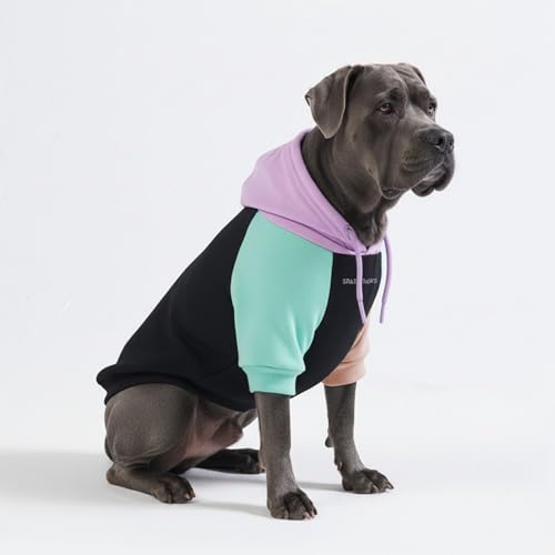 Image of Spark Paws Dog Hoodie - Premium Dog Sweater for Small, Medium, and Large Dogs | Warm Outfits for French Bulldogs, Pitbull, Puppy, Winter Jacket Alternative - Cyber Punk - 5XL