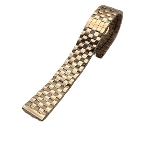 Bracelet de montre en acier inoxydable maillons métal avec boucle pliante et embouts