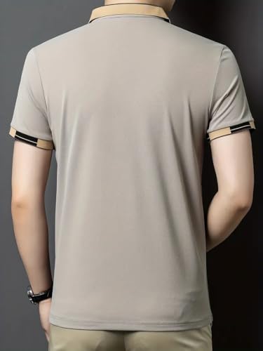 Image of TAGAS Mens Polo T-Shirt || Men's Color Block Polo Tshirt | Short Sleeve Casual Pullover with Collar |Casual Wear for Men | Mens Regular FIT T-Shirts