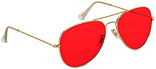 Image of UV Protected Aviator Sunglasses For Men Women & Girls Boys Unisex Stylish Sunglasses