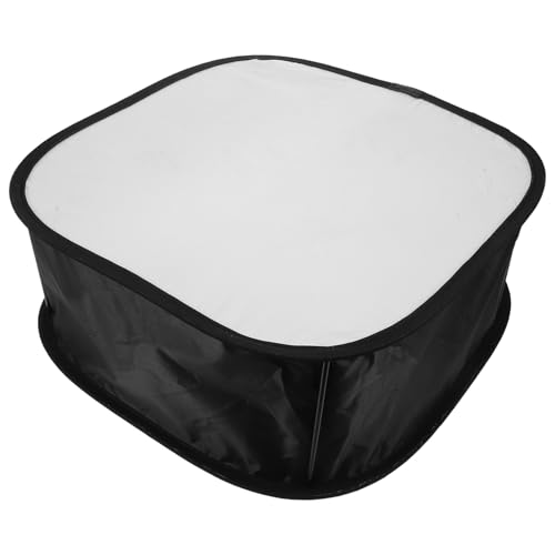Difusor softbox plegable redondo negro compatible con flashes DSLR para iluminación uniforme