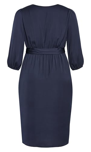 Image of City Chic Women's Plus Size Cocktail Dress - Opulent Elbow Sleeve