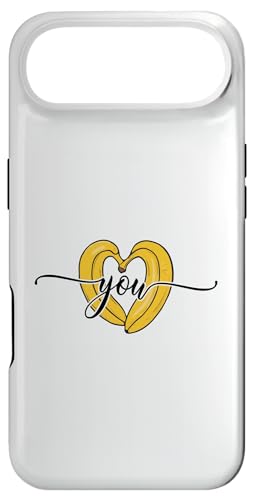 Bananenliebe mit Bananenherz Ich liebe dich Obst [�h�C�c��] �X�}�z�P�[�X iPhone Air �p