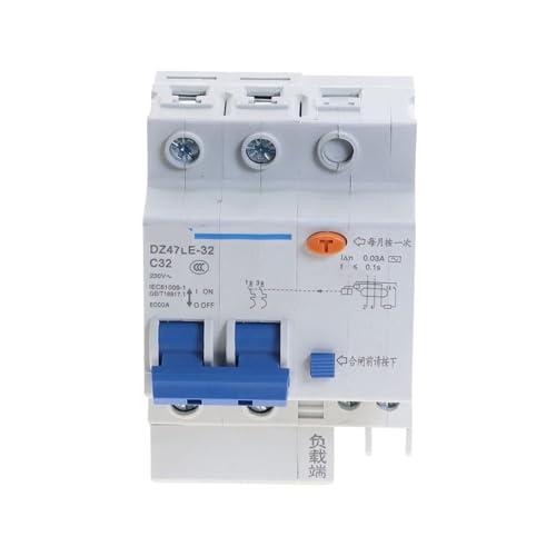 RCBO DZ47LE 2P disjoncteur différentiel 20A pour tableau électrique