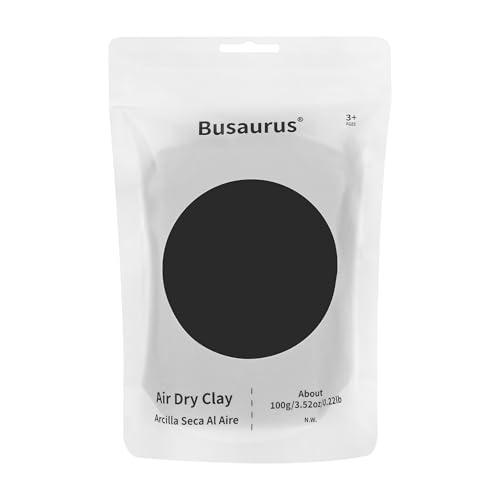 100g Black Air Dry Foam Clay DIY Magic Model Clay for Kids Colorful Soft Clays for School Supply Slime Art Projects Cosplay - Non-Sticky - Gifts for Boys & Girls and Adult