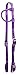 Premium Nylon Single Ear Headstall (Purple)