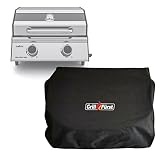 Grillfürst Grill Abdeckhaube - robuste Grill-Abdeckung 50 x 55 x 30 cm, wetterfest und wasserdicht, Abdeckung Gasgrill für Campinggrill Modell G201