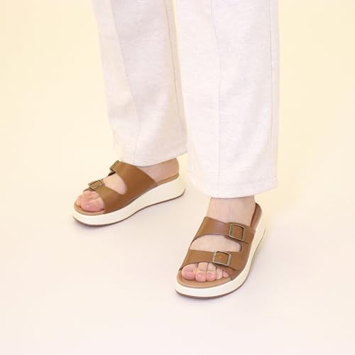 Womens Sandals Platform Double Strap Comfortable Slide for Summer Size 6-112
