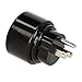 Produktbild LED Universum Reiseadapter für Schutzkontakt-/Euro-Stecker (Typ F) auf USA Kanada Japan Mexiko Dom.Rep. Steckdose (Typ B) - schwarz | Reisestecker Steckdosenadapter 1508550