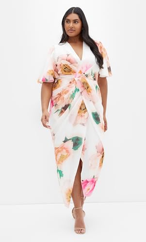 City Chic Women's Dress-Braelynn Print Maxi2