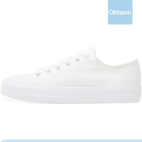 Image of Obtaom Unisex Canvas Shoes Low Top Fashion Sneakers Slip on Walking Shoe