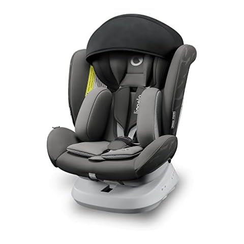 LIONELO Bastiaan ONE Kindersitz ab Geburt 0-36 kg Isofix Top Tether 360 Grad drehbar Rückwärts Vorwärts Seitenschutz 5-Punkt-Sicherheitsgurte Dri-Seat Cover