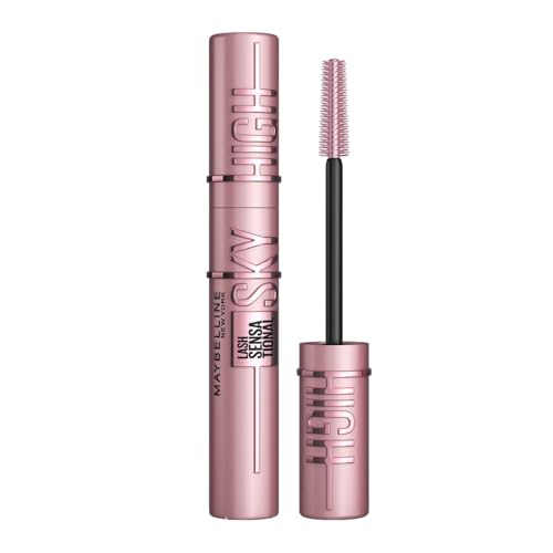 Maybelline New York Lash Sensational Sky High Mascara, Volumising & Lengthening Mascara, Washable Flake-Free Formula Infused with Bamboo Extract & Fibres, 7 ml, Shade: Brown