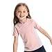 BIG ELEPHANT 3-Pack Kids Short Sleeve T-Shirts, Breathable UPF 50+ Quick-Dry Mesh Solid Tees for Boys & Girls