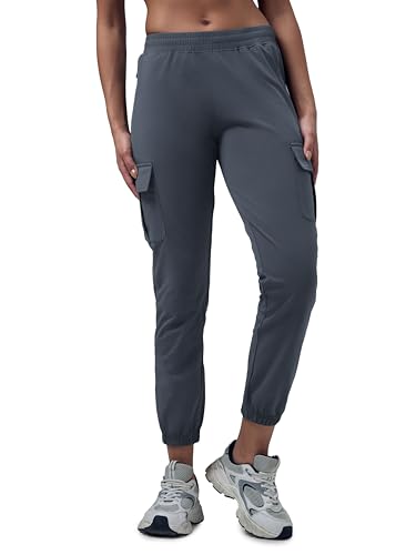 Image of Women's Polyester Regular Fit 4 Pocket Solid Cargo with SPF50+, 2 Way Stretch, UV Protection for Activewear, Regular Use