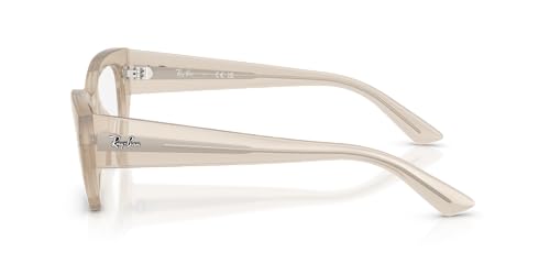Ray-Ban RX7330 Zena Prescription Eyewear Frames, Shiny Cloudy Warm White/Demo Lens, 49 mm - image 3