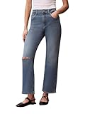 Calvin Klein Women's High Rise Straight Fit Jeans