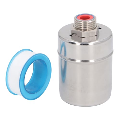 BORDSTRACT Fully automatic water level float valve, 304 Stainless Steel DN15 Thread Top Inlet Port Float Valve for Water Tank Pool