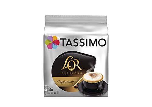 TASSIMO L'Or Café Capuccino - 5 paquetes de 8 unidades: Total 40 unidades
